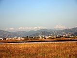 Kathmandu 06 02 Mountain View To Northwest From Kathmandu Airport With Chhoba Bomare and Gauri Shankar 